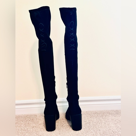 Kendall & Kylie over the knee boots , suede . - Picture 2 of 3
